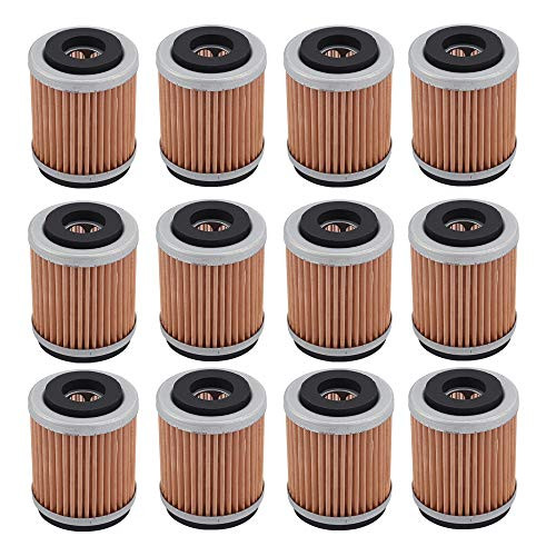 Dxent 143 Oil Filter Compatible with Yamaha 5H0-13440-00 TW200 TTR230 XT225 TTR225 BW200 BW350 YTM200 YTM225 Replace for HF143  12 pack Dxent 143 Oil Filter Compatible with Yamaha 5H0-13440-00 TW200 TTR230 XT225 TTR225 BW200 BW350 YTM200 YTM225 Replace for HF143  12 pack
