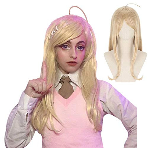 JoneTing Blonde Cosplay Costume Synthetic Long Natural Wavy Wigs Hair for Women