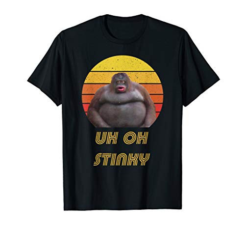 Uh Oh Stinky Poop Vintage Retro Dank Memes Le Monke T-Shirt