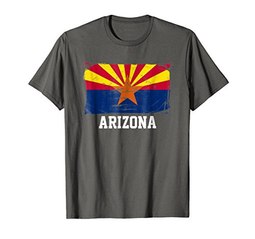 Arizona United States Vintage Distressed Flag T Shirt