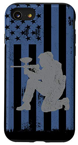 iPhone SE  2020    7   8 Paintballing Paintballer American Flag Paintball Gift Case