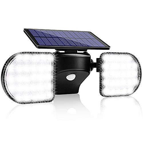 Upgrade Solar Security Light Outdoor Motion Sensor Solar Flood Light Solar Power Spotlight with Dual Head 56 LED IP65 Waterproof 360 Adjustable Wall Light for Garage Garden Yard Front Patio?1 Pack? Upgrade Solar Security Light Outdoor Motion Sensor Solar Flood Light Solar Power Spotlight with Dual Head 56 LED IP65 Waterproof 360 Adjustable Wall Light for Garage Garden Yard Front Patio?1 Pack?