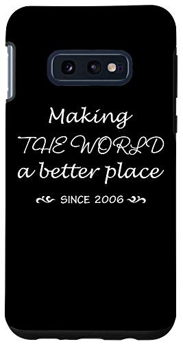 Galaxy S10e 14 Year Old Girl Boy 14th Birthday Gift Vintage Born In 2006 Case