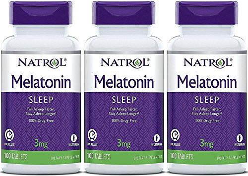Natrol Melatonin Timed Release Tablets 3mg 100 Count Pack of 3 Packaging May Vary Natrol Melatonin Timed Release Tablets 3mg 100 Count Pack of 3 Packaging May Vary