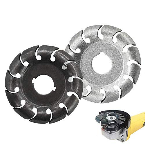 2PCS 65mm Wood Carving Disc 12 Teeth Wood Shaping Disc 16mm Bore Multifunctional High Hardness Grinding Wheel Attachment for 100 115 Angle Grinder Woodworking Tool 65mm-blackPlussilver 2PCS 65mm Wood Carving Disc 12 Teeth Wood Shaping Disc 16mm Bore Multifunctional High Hardness Grinding Wheel Attachment for 100 115 Angle Grinder Woodworking Tool 65mm-blackPlussilver