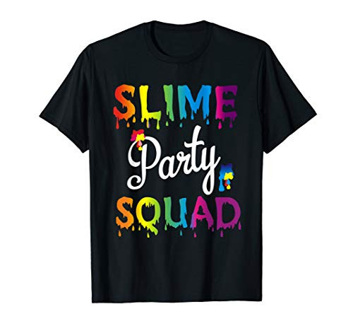 Slime Party Squad T-Shirt Cute Tween Birthday Gifts Favors