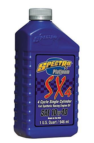 Spectro R.SPSX414 SX4 Platinum 10w40 Full Synthetic Racing Oil  1 Quart