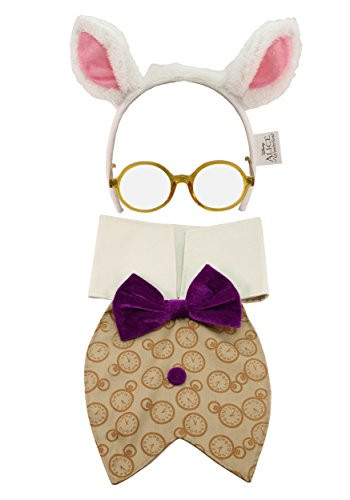 Disney Alice in Wonderland White Rabbit Costume Accessory Kit for Adults and Kids