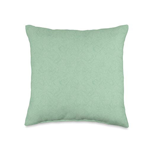 Green Topography Map Pattern Hiking Camping Outdoors Throw Pillow  16x16  Multicolor