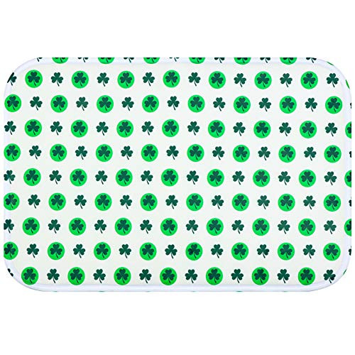 Wusteg St. Patrick's Day Floor Mat Irish St. Patrick's Day Door Mat Non-Slip Door Mat Green Shamrock Design St. Patrick's Day Home Decoration for Indoor Outdoor Entrance Bathroom Doormat Wusteg St. Patrick's Day Floor Mat Irish St. Patrick's Day Door Mat Non-Slip Door Mat Green Shamrock Design St. Patrick's Day Home Decoration for Indoor Outdoor Entrance Bathroom Doormat