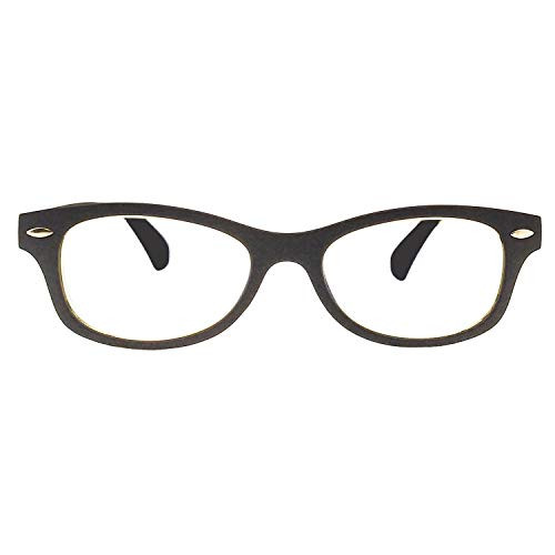 EYE MD Classic Rectangular No Blue Light Reading Glasses for Women and Men 48 mm  Matte Black  2.00