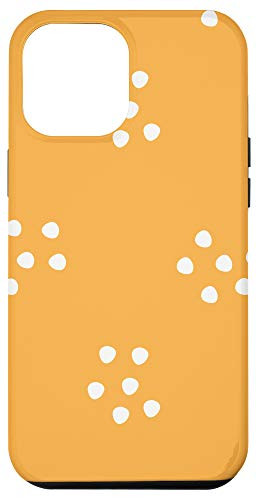 iPhone 12 Pro Max Bright Tangerine Orange Artistic Pattern Case