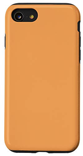 iPhone SE  2020    7   8 Simple Chic Solid Color Light Orange Case