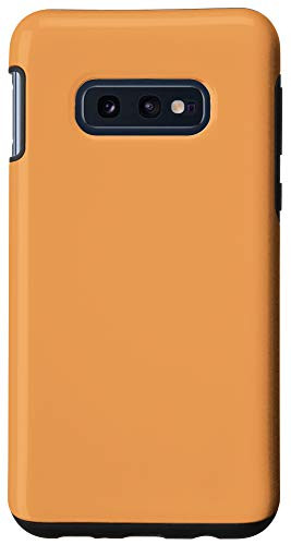 Galaxy S10e Simple Chic Solid Color Light Orange Case