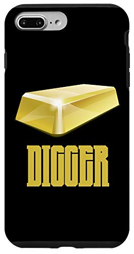iPhone 7 Plus 8 Plus Gold Digger Nugget Mining Gold Bar Design For Miners Case