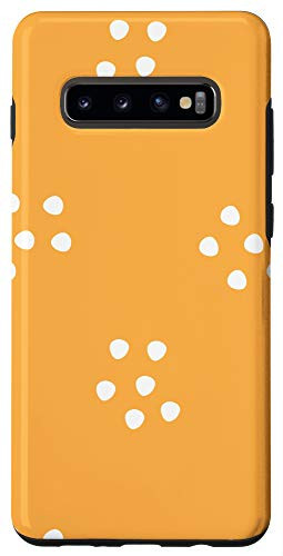 Galaxy S10Plus Bright Tangerine Orange Artistic Pattern Case
