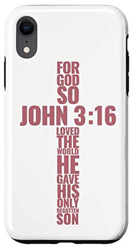 iPhone XR Bible Verse John 3 16 Case