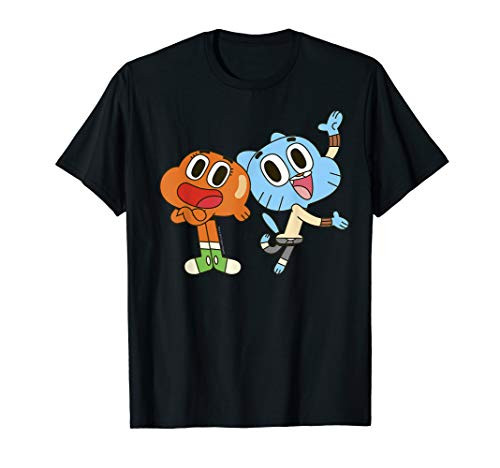 CN The Amazing World Of Gumball Darwin  and  Gumball Portrait T-Shirt