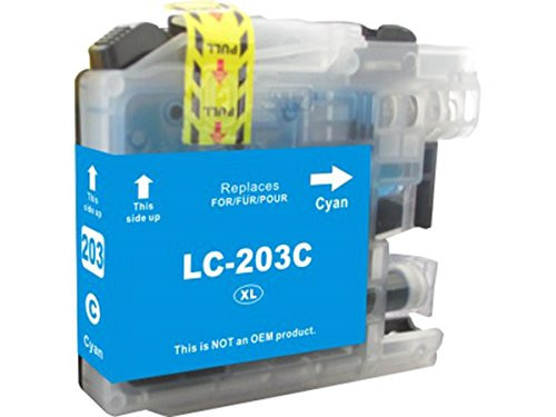 Monoprice 114146 MPI Compatible Brother LC203 Inkjet (High Yield) Ink, Cyan