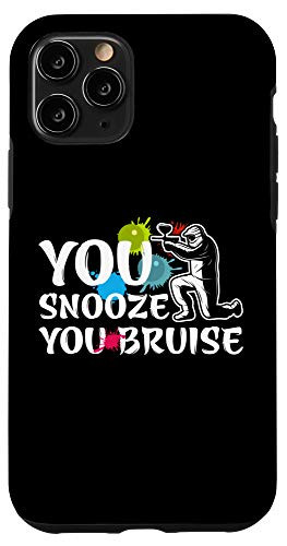 iPhone 11 Pro You Snooze You Bruise Funny Paintball Gift Case
