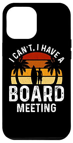 iPhone 12 Pro Max Funny Surfer Design Surfing Board Gift Case