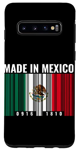 Galaxy S10 Mexico Heritage Mexican Roots Barcode Case