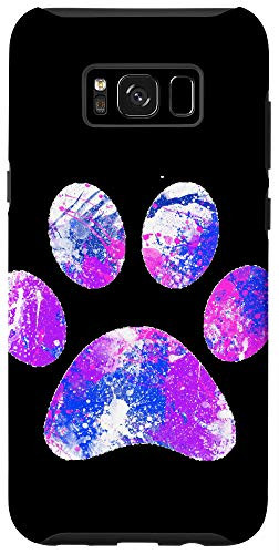 Galaxy S8Plus Funky Splash Paint Art Dog Paw Print Case
