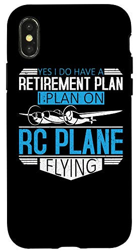 iPhone X XS Retirement Plan Flying RC Planes Remote Control Model Plane Case