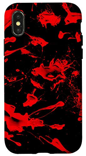 iPhone X XS Splattered Paint Design Spray Paint Drippy Paint Splatter Case