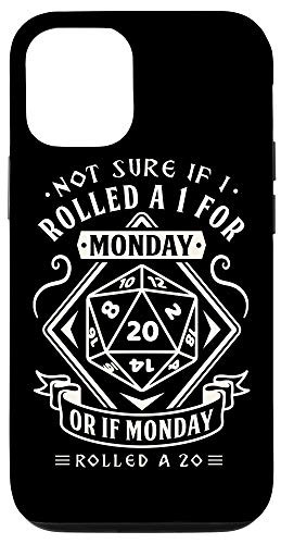 iPhone 12 12 Pro Tabletop RPG board game dice Monday Rolled a 20 crit Case