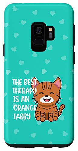 Galaxy S9 The Best Therapy is a Orange Tabby Cat Case