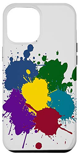 iPhone 12 Pro Max Splash of Color Jewel Tones in Paint Splatter Case