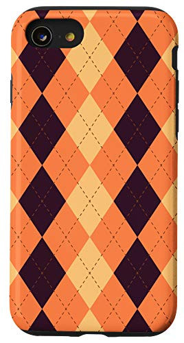 iPhone SE  2020    7   8 Halloween Autumn Season Orange Plaid Fall Pumpkin Gift Case
