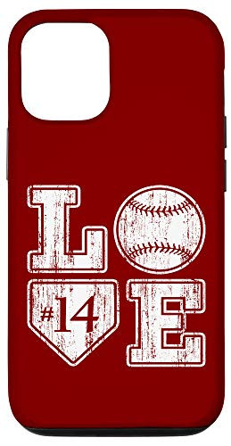 iPhone 12 12 Pro LOVE Baseball Softball Mom Vintage Distressed Home Plate 14 Case