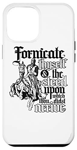 iPhone 12 Pro Max Funny Fornicate Thyself pun Screw - you Fck You Case