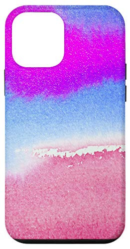 iPhone 12 mini Red White Blue Watercolor Paint Pattern Flare Design Case