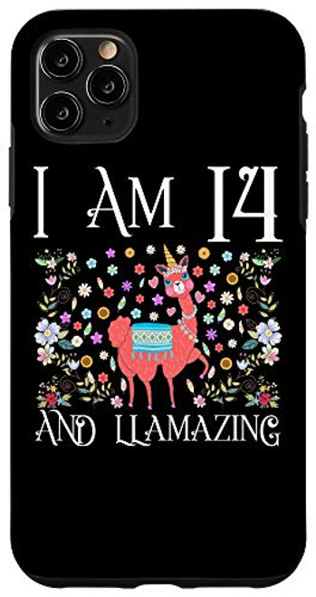 iPhone 11 Pro Max I am 14 Years Old and Llamazing Llama Happy 14th Birthday Case iPhone 11 Pro Max I am 14 Years Old and Llamazing Llama Happy 14th Birthday Case