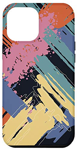 iPhone 12 Pro Max Abstract Colorful Artistic Design Splatter Paint Case