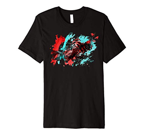 Paint Splash Tiger Premium T-Shirt