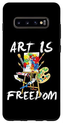Galaxy S10Plus Art Is Freedom - Colorful Paint Tools Artist Painter Case