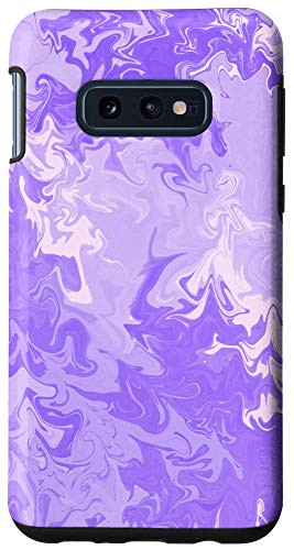Galaxy S10e Purple Paint Drip Abstract Trippy Artistic Flowy Look Case Case