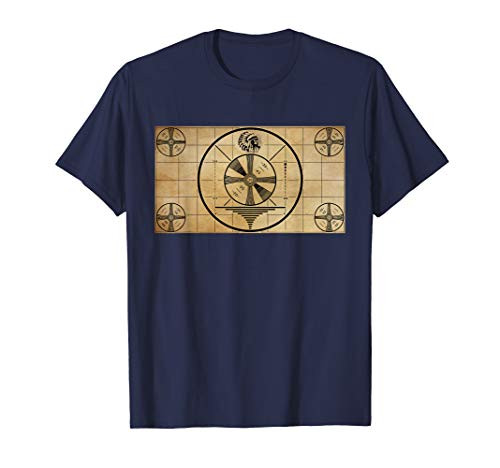 Indian TV Test Pattern T Shirt - Old Television Color Bars