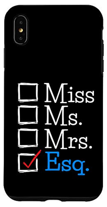 iPhone XS Max Female New Lawyer Graduation Gift Passing The Bar Exam Esq Case iPhone XS Max Female New Lawyer Graduation Gift Passing The Bar Exam Esq Case