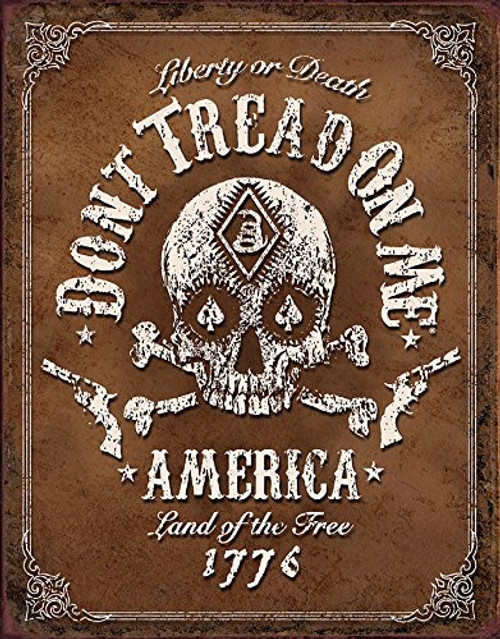 Don't Tread on Me - Black Jack Tin Sign Don't Tread on Me - Black Jack Tin Sign