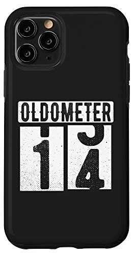 iPhone 11 Pro Birthday Gift Turning 14 Years Gift for Men Oldometer 13-14 Case