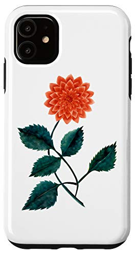 iPhone 11 Dahlia Flower Botanical Plant Bee Annual Garden Case