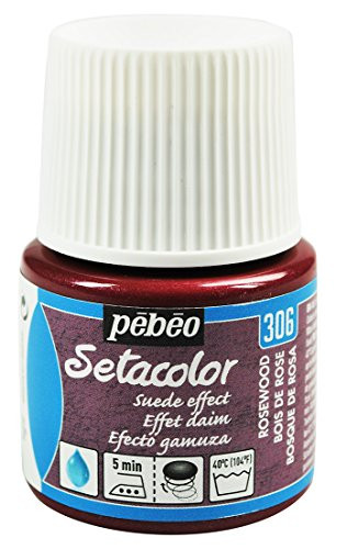 Pebeo Suede Effect Setacolor Fabric Paint, 45ml, Rosewood