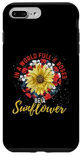 iPhone 7 Plus 8 Plus Garden Sunshine Rose Florist Floral Yellow Flower Sunflower Case