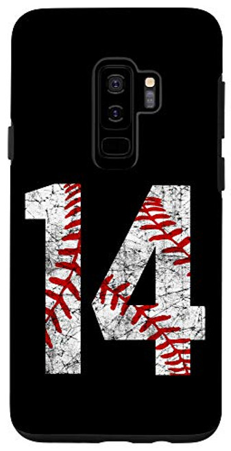 Galaxy S9Plus Vintage Baseball Mom 14 Jersey Baseball Favorite Player Case