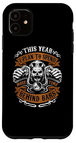 iPhone 11 Motorcycle Gift Biker Plan To Spend More Time Behind Bars Case